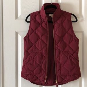 J Crew Excursion Quilted Down Vest